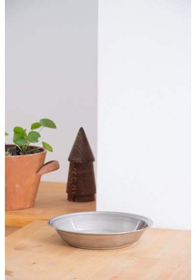 Metal 21 Cm Salata Kısır Meyve Sunum Tabağı Çok renkli