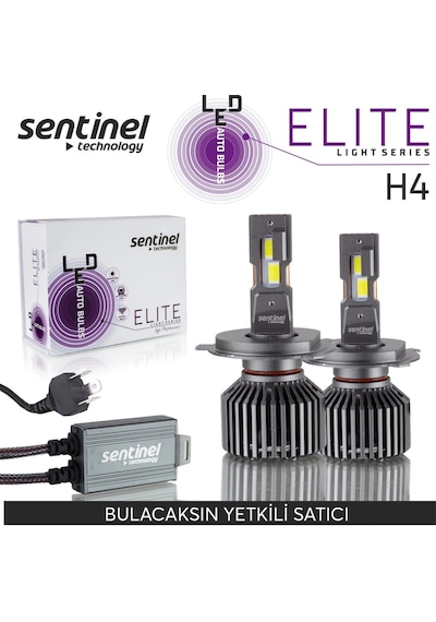 Sentinel Elite H4 Led Xenon Ampülü 65w 12v 12000 Lumen 6500 Kelvin Beyaz Işık