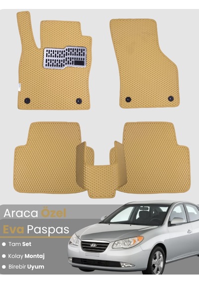 Hyundai Elantra 2006-2011 Uyumlu Eva Paspas Tam Set Araca Özel,kolay Montaj,su Geçirmez
