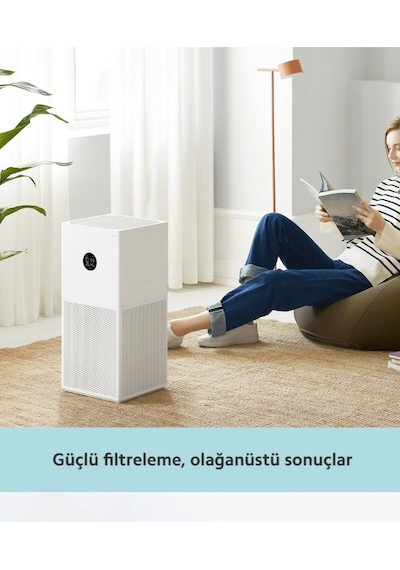 Xiaomi Akıllı Hava Temizleyici - 3 Katmanlı Hepa Filtre, 48 M² Alanetki Ve Ultra Sessiz Çalışma -temiz Hava