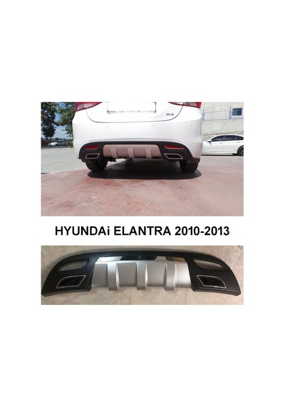 Autogp Hyundai Elantra Difüzör Arka Tampon Çift Çıkış Egzoz 2011 / 2013
