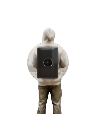 Holobox 3D 45 Cm Hologram Fan Reklam Çantası