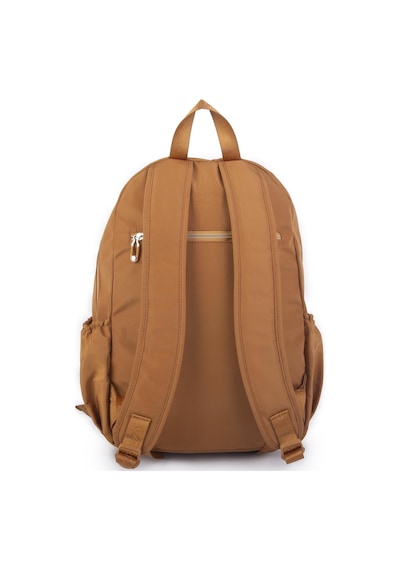 Nas Bag Büyük Boy Unisex Hafif Ve Su Geçirmez Çok Gözlü Sırt Çantası Hardal