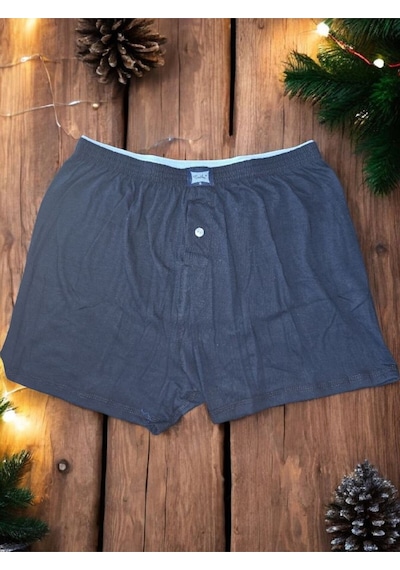 Erkek Karışık Renk 12'li Paket Penye Düğmeli Boxer KARIŞIK