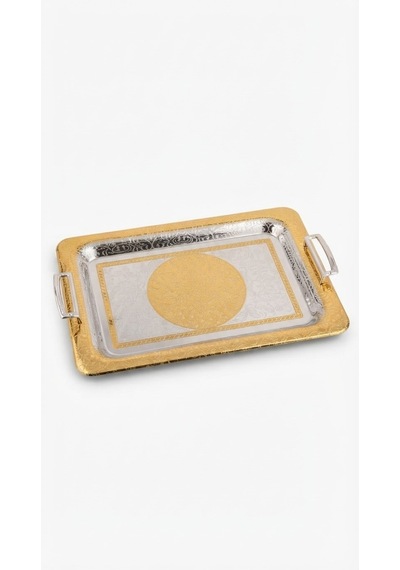 Winter Dikdort. Metal Tepsi 43 X 29 Cm Byk