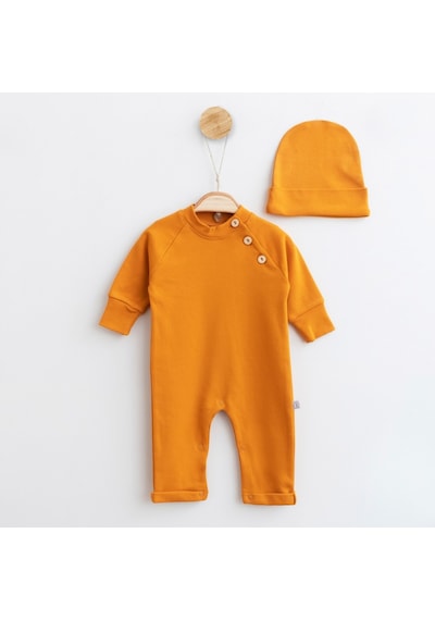 Wera Baby Reglan Kollu Tulum Yenidoğan 2 'li Set Hardal