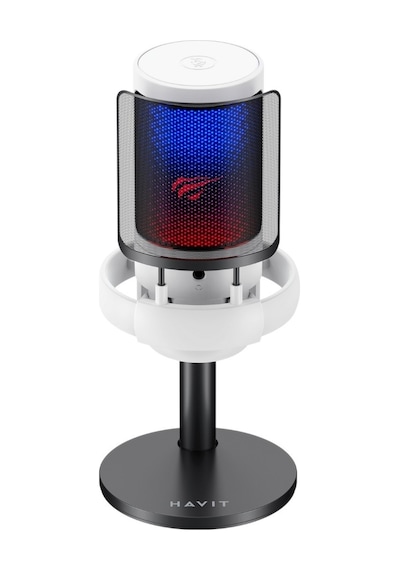 Havit Gamenote Gk50 Rgb Yayıncı Ve Oyuncu Mikrofon Beyaz