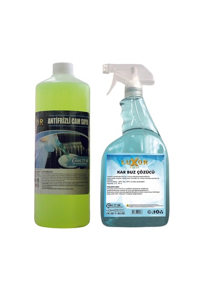 Luxor -22 Antifrizli Cam Suyu 1 Litre + Kar Buz Çözücü 1 Litre