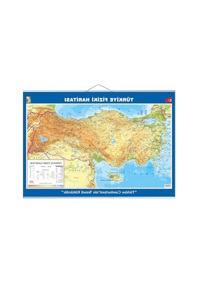 70x100 Cm Boyutunda Büyük Türkiye Haritası, Çift Taraflı Ve Askılı Tasarım 1000 x 1500 CM