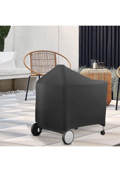 Weber 7152 Performer Deluxe 22 İnç Kömür Izgaraları İçin Izgara Örtüsü, Su Geçirmez Solmaya Dayanıklı Barbek