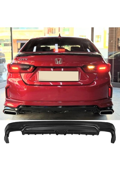 Honda City Arka Ek Plastik Siyah Difüzör 2022-2025 Arka-bodykit-ek-karlık