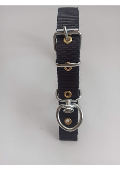 Kozaklı Küçük Irk Köpek Tasması Siyah 50 x 2.5 CM Siyah