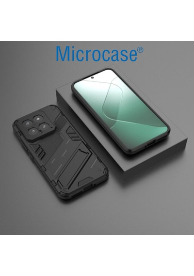 Xiaomi 14 Matrix Seri Armor Standlı Perfect Koruma Kılıf-al3416
