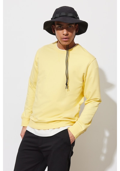 AC&Co / Altınyıldız Classics ERKEK SARI Standart Fit Normal Kesim Bisiklet Yaka Sweatshirt Sarı AC&Co / Altınyıldız Classics ERKEK SARI Standart Fit Normal Kesim Bisiklet Yaka Sweatshirt Sarı