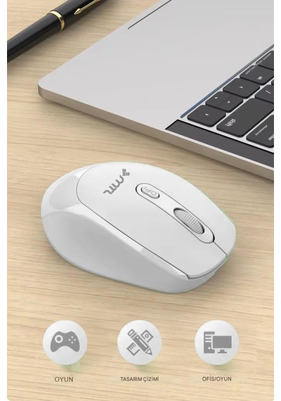 Bluetooth Şarj Edilebilir Kablosuz Ve Çift Mod Sessiz Mouse 800 - 1200 - 1400 Dpı Mt8122 Diğer