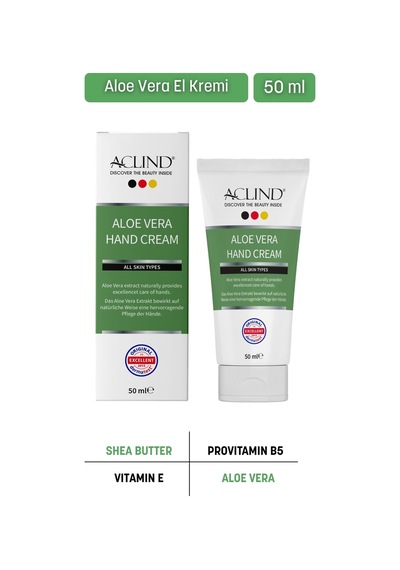 Aclınd Aloe Vera 50 Ml Onarıcı El Kremi