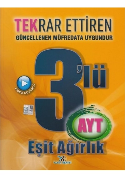 Ayt Eşit Ağırlık 3 Lü Deneme Yayın Denizi