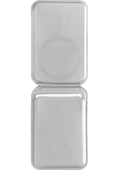 Buff Apple Uyumlu iPhone Walletmag 2.0 Stant Manyetik Deri Cüzdan Gray Gri