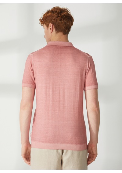 At.p.co Polo Yaka Slim Fit Pembe Erkek Kazak A26433tf-