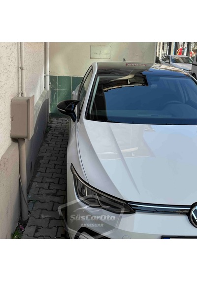 Vw Golf 8 2019 Sonrası Uyumlu Batman Yarasa Ayna Kapağı Piano Black ABS Plastik (00) (ŞüsCarOto Aksesuar)