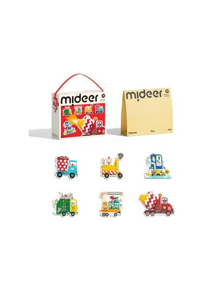 Mideer My First Puzzle İnşaat Araçları Md1459