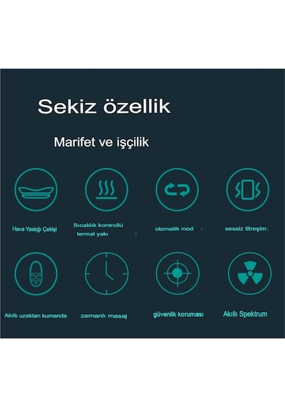 Termal Terapi Fonksiyon Derin Doku   Sırt Masaj Aleti Titreşimli Bel Traksiyon Cihazı Yeşil