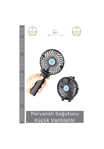 Vantilatör Usb Taşınabilir Şarjlı Katlanabilir Sessiz Güçlü Hava Pervaneli Soğutucu Küçük Vantilatö