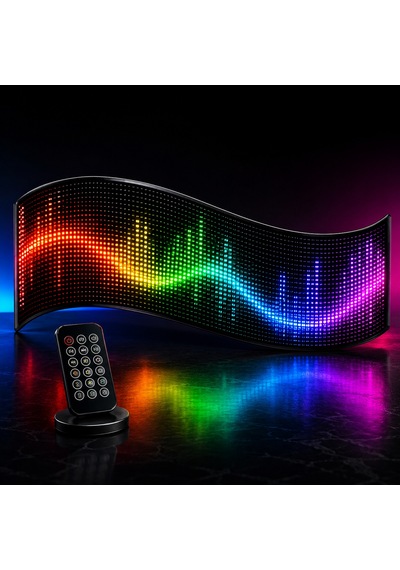 Cata Ct-4569 Rgb Led Matrix Ekran 20x80 Piksel Kumandalı Esnek Dijital Yazı Ve Animasyon Paneli Renkli