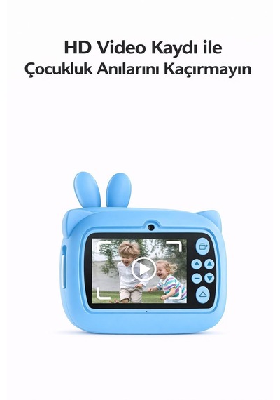 Cmr94 Çocuk Dijital Mini Kamera 1080p Hd 2.0 İnç Ekran Fotorğraf Video Oyun Müzik Usb Şarj Termal Resim Kağıt Baskılı Yazıcı Kamera Video Makinesi Print Kamera Pembe