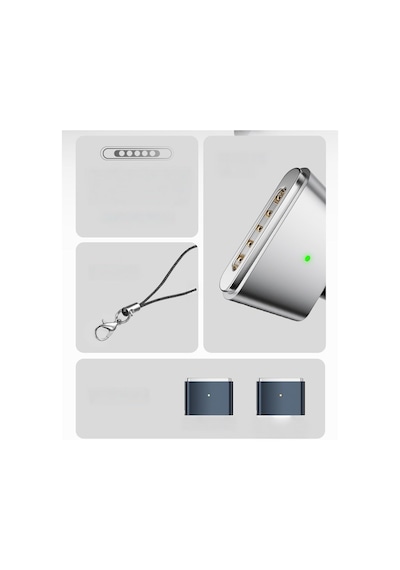 Type-c To Magsafe 3 İle Uyumlu Dönüştürücü 140w Hızlı Şarj Destekli Macbook İle Uyumlu Çevi