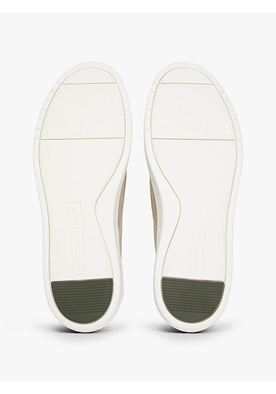 Tommy Hilfiger Casual Suede Stıtch Toe Hybrıd Erkek Bej Günlük Ayakkabı - Fm0fm05707