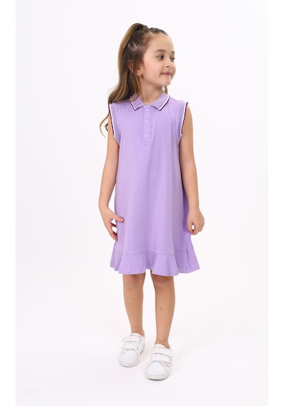Toontoy Kız Çocuk Elbise Lila