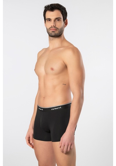 Cacharel Erkek Desenli Likralı Boxer 3'lü Paket 1339/siyah 2 Siyah 2
