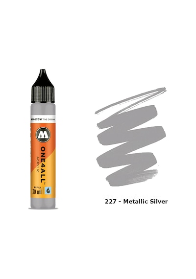 Molotow One4All Akrilik Refill 30Ml N 227 Metallic Silver