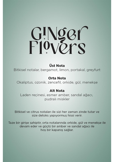 Ginger Flowers Maxx Tower 750-x Koku Kartuşu 100 Ml Premıum Seri