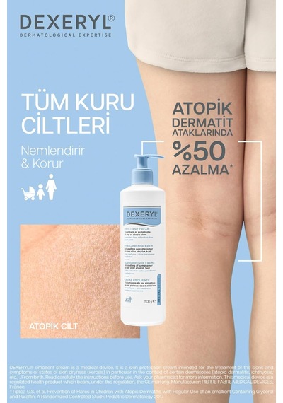 Emollient Kuru Ve Atopik Ciltler İçin Yumuşatıcı Nemlendirici Krem 500 Gr