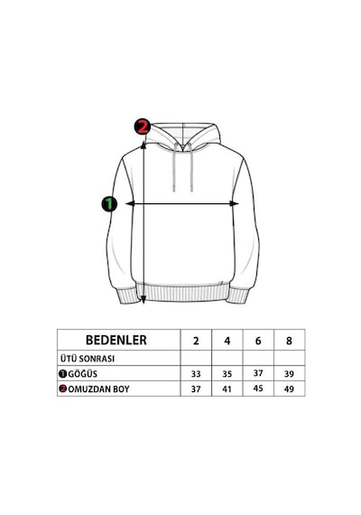 Toontoy Kız Çocuk Nakışlı Peluş Sweatshirt Sarı