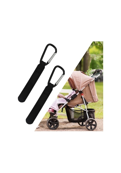 Suntek 2 X Puset Kancası Kayışı Buggy Mommy Siyahı Için