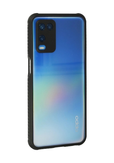Oppo A54 4g Kılıf Miami Şeffaf Silikon - Siyah -