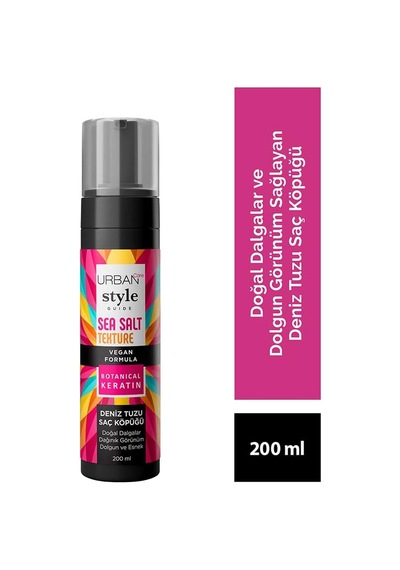 Urban Care Style Guide Deniz Tuzu Doğal Dalga Sağlayan Şekillendirici Saç Köpüğü 200 Ml- Vegan