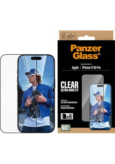 Panzerglass Apple Uyumlu iPhone 17 16 Pro Ultra wide Fit Çerçeve Aparatlı Ekran Koruyucu