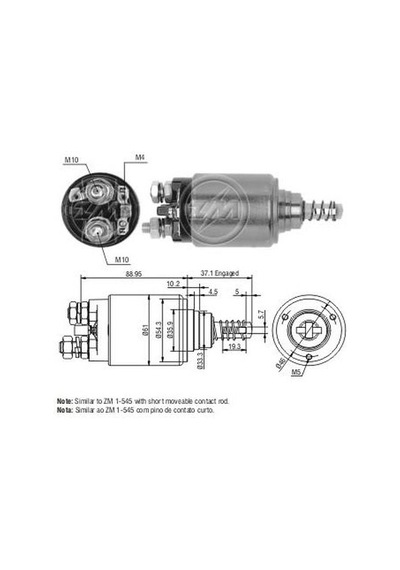 Zm-av Mars Otomatıgı 24v Kalın Govde Mercedes Dızel Cbsb703 Bosch Tıpı 3 Delık Daf ,deutz,ıhc,ıve AOD-ZM 0545