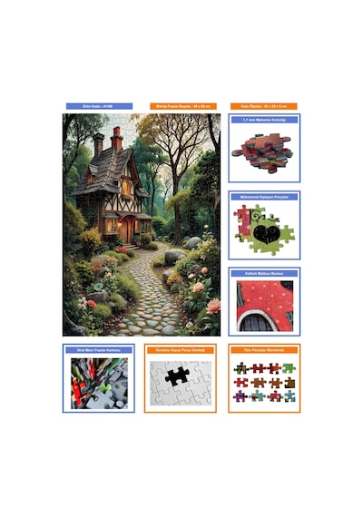 Nova Puzzle 1000 Parça Puzzle - Huzurlu Orman Evi - 41198