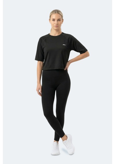 Slazenger Rave Kadın Siyah Tişört Siyah