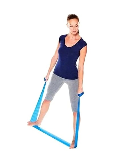 Mavi Pilates Bandı İle Egzersizlerinizi Geliştirin Açık Bej