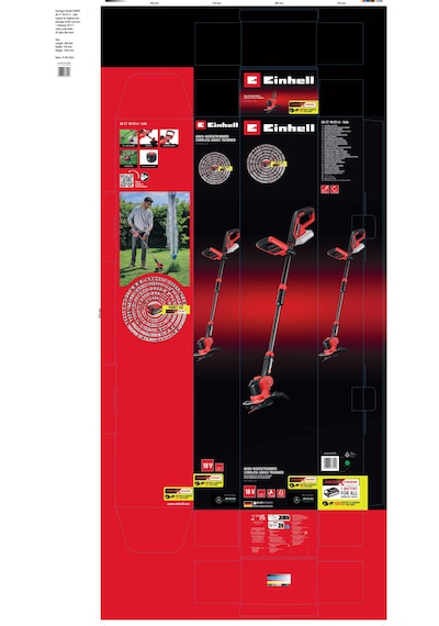 Einhell GE-CT 18/25 Li, Akülü Kenar Kesme Seti (2,5 Ah Akü ve Şarj Cihazı Dahildir)