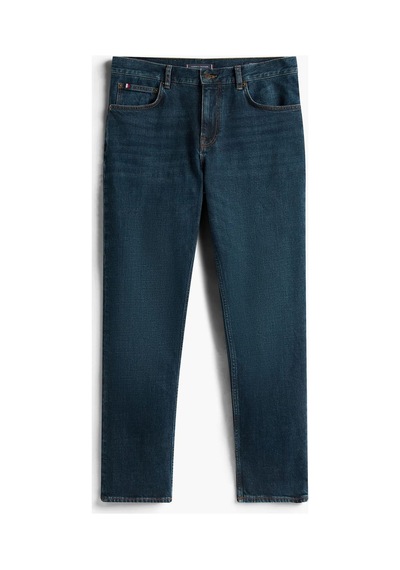 Tommy Hilfiger Straıght Denton Str Blacker Blue Erkek Mavi Denim Pantolon - Mw0mw40354