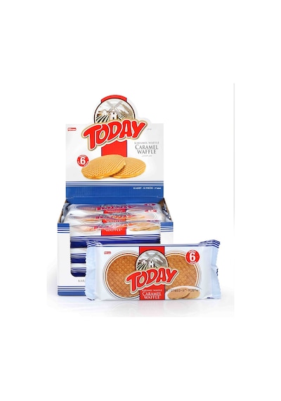Today Caramel Waffle 132 Gr. 12 Adet (1 Kutu)