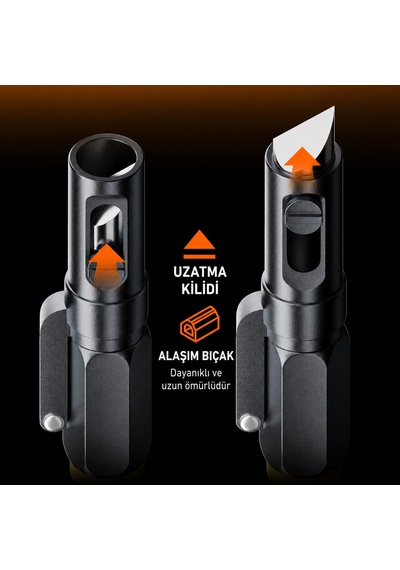 4 Ü 1 Arada Çok Fonksiyonlu 240w Type-c Hızlı Şarj Kablosu Gizlenebilir Bıçak Ve Usb-c Çakmak Özellikli 22 Cm