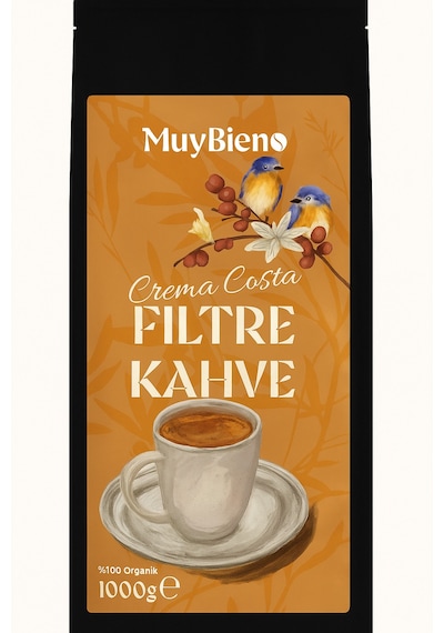 Crema Costa Filtre 1000 Gr Çekirdek Kahve Çekirdek Kahve